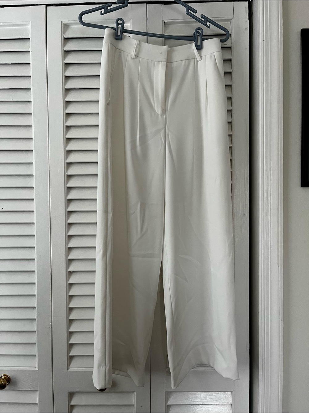 Women's white Wide-Leg Dress Pants